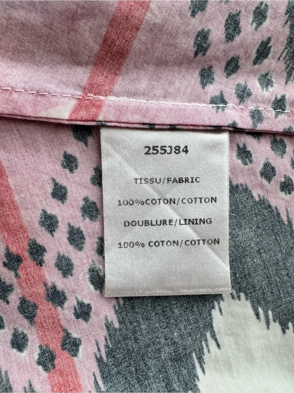 Carven Paris Abstract Print Fit & Flare Skirt Pink Multicolor Cotton Size 40 Eu